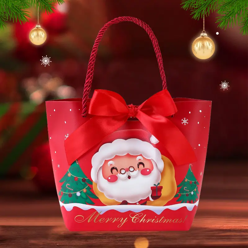 Luxury christmas bulk gift bags custom paper gift bags