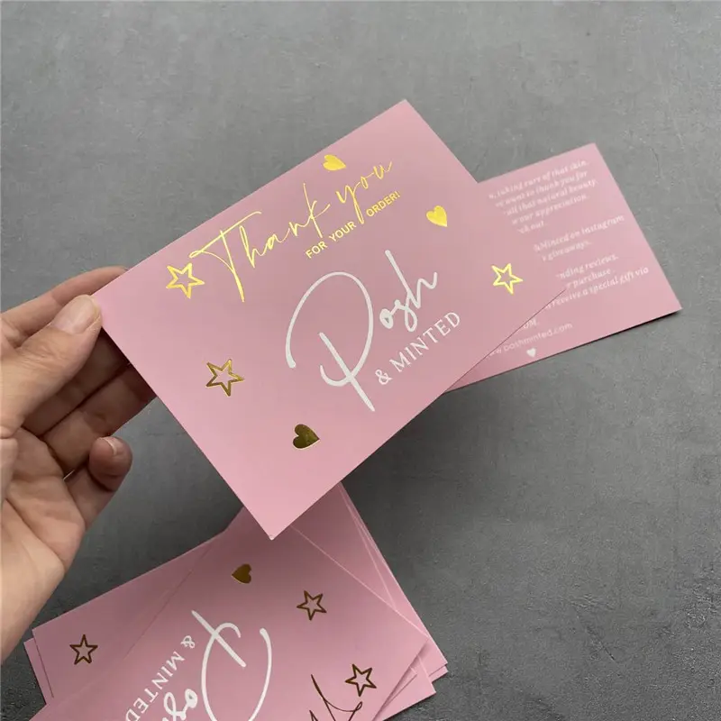 Custom thank you cards with logo