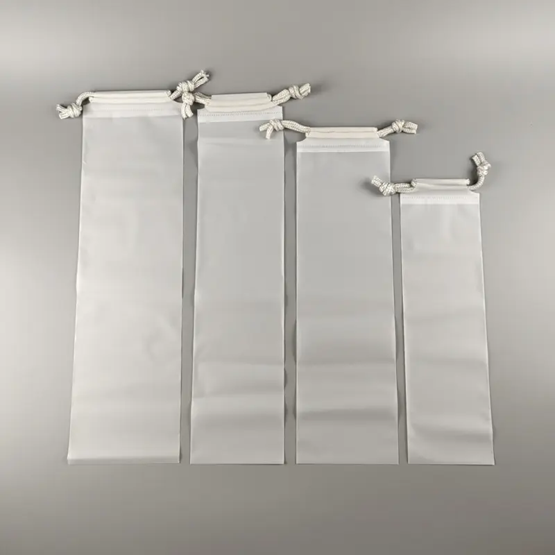 Waterproof plastic drawstring bag with logo custom