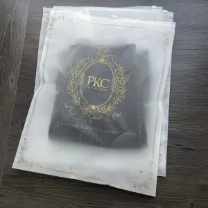 11.8×15.7inch Custom Frosted Plastic Zipper Bag With Your Logo
