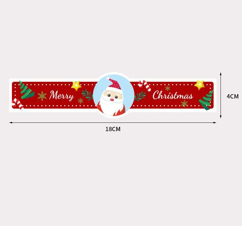 Christmas label printing custom stickers waterproof water bottle sticker