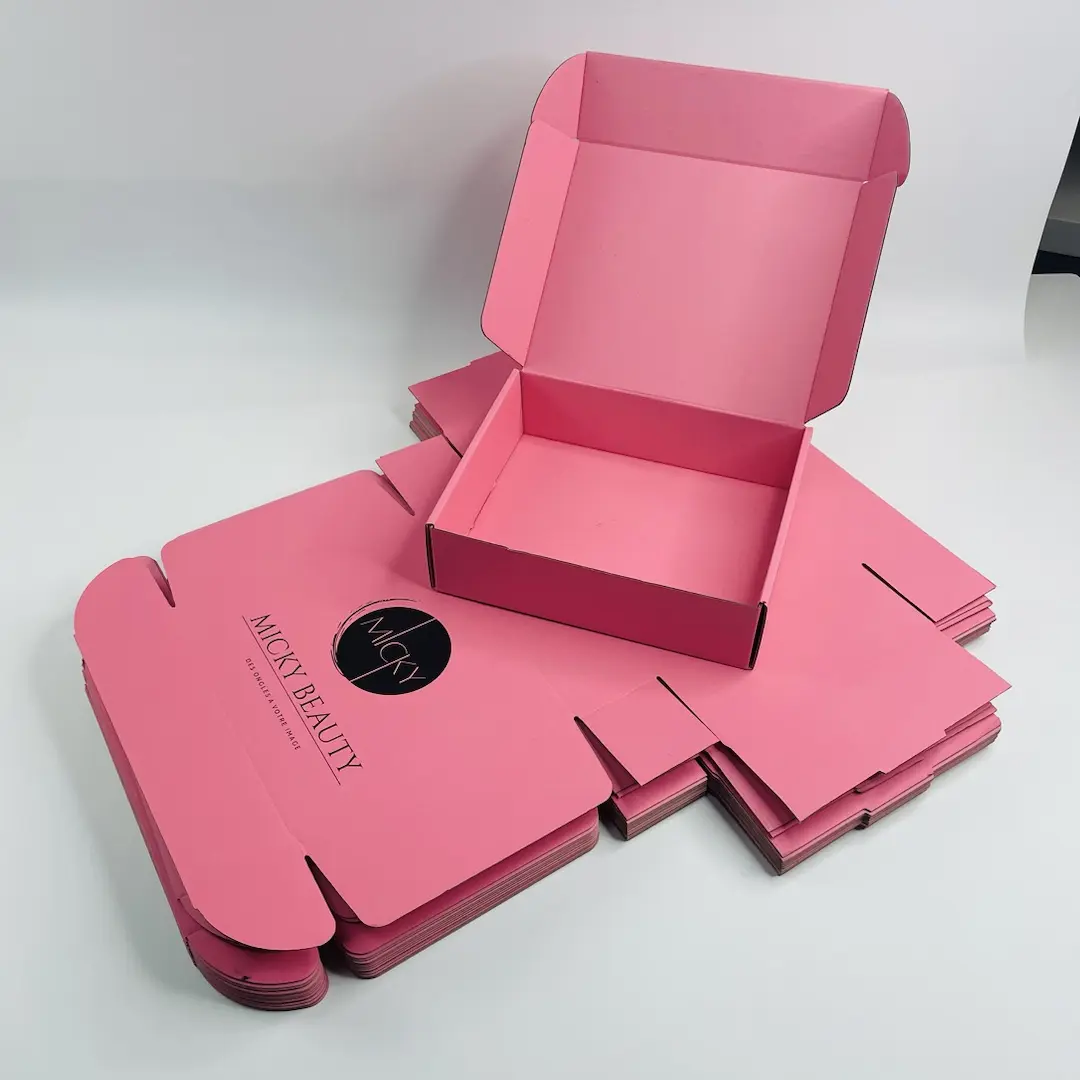 pink paper box