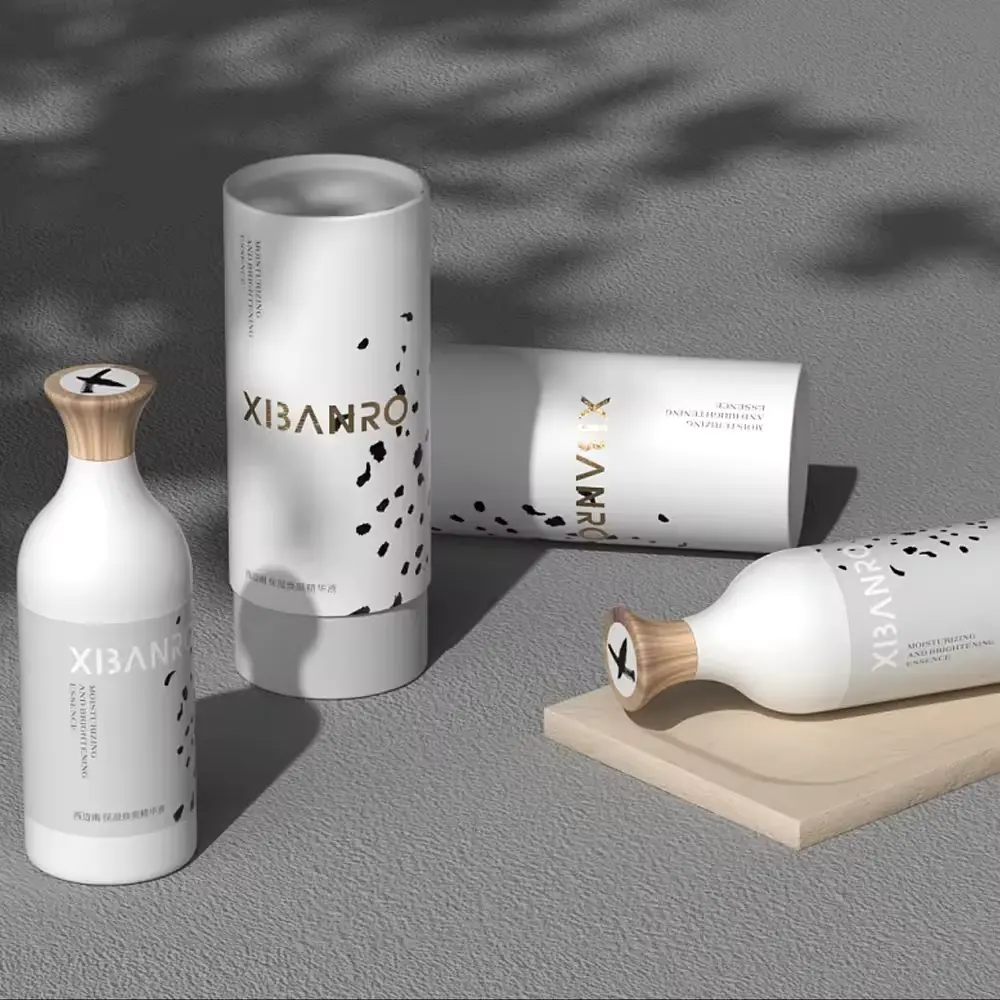 Recyclable waterproof cosmetics bottle custom logo label stickers