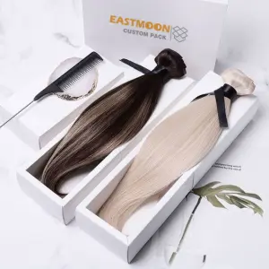 Luxury Large Deep Rectangular Packages Human Hair Wig Packaging Folding Box For Wig Business Hair Products