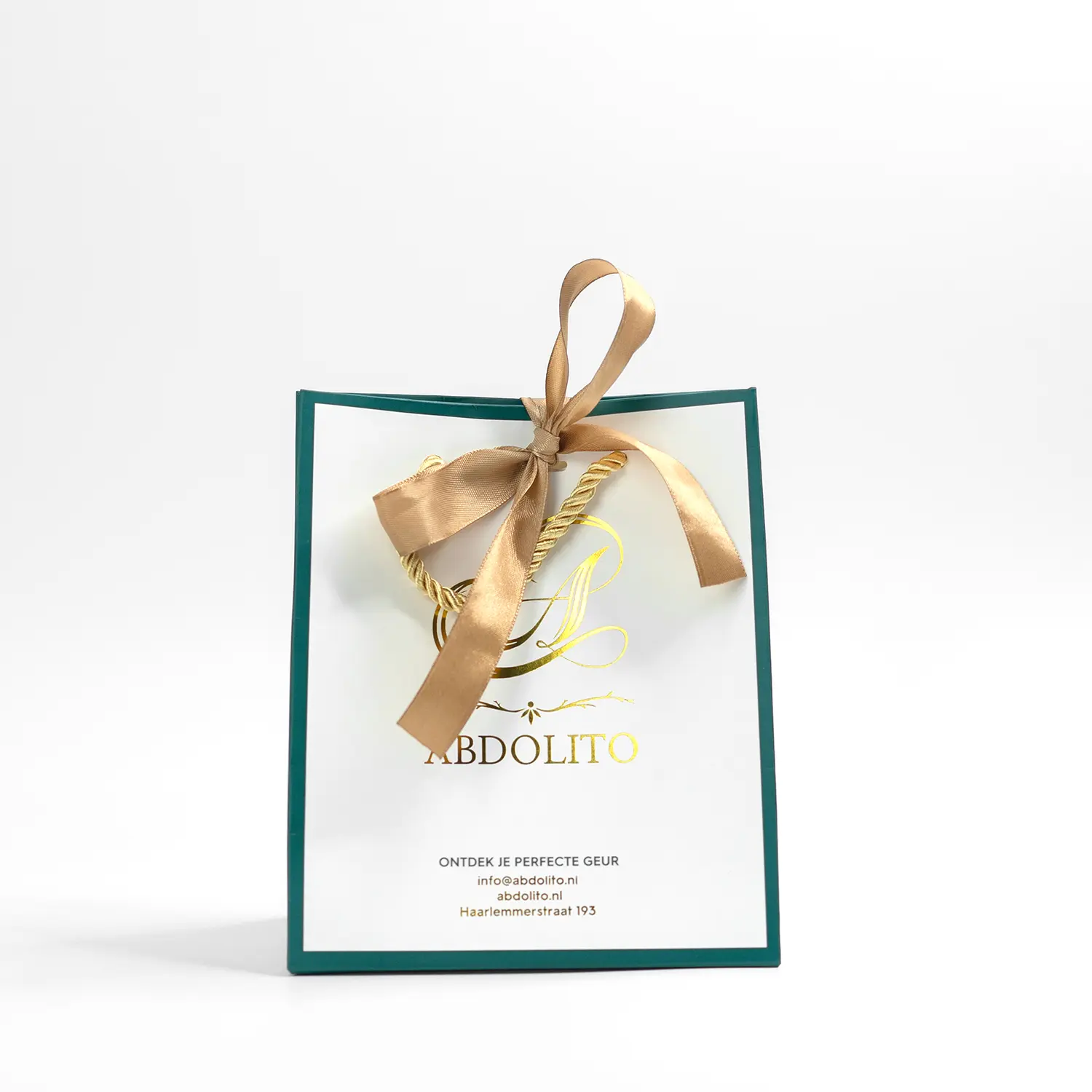 Retail Bags Custom Logo Small Gift Bags With Ribbon