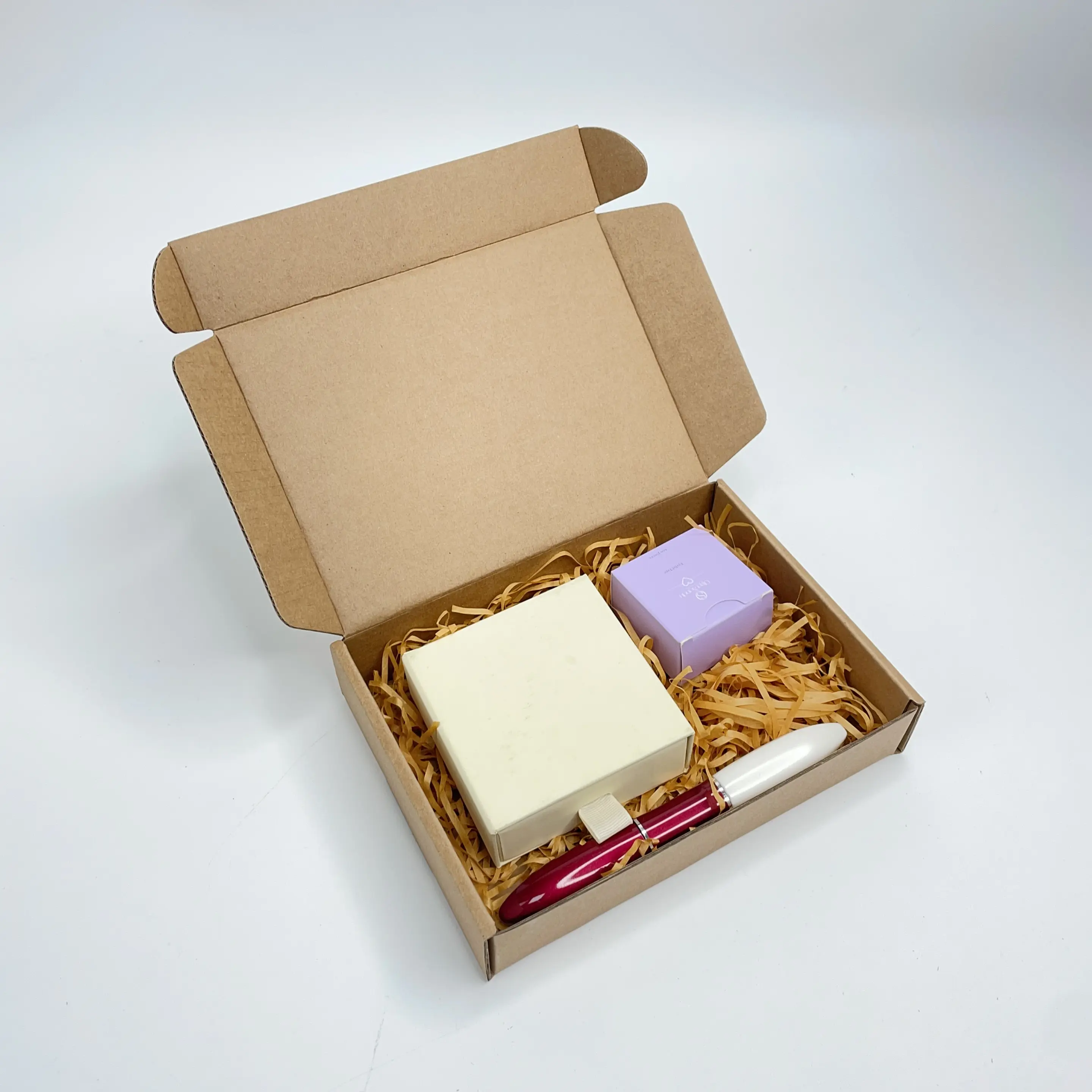 Chocolate Paper Box Candy Paper Flat Package /W Handle