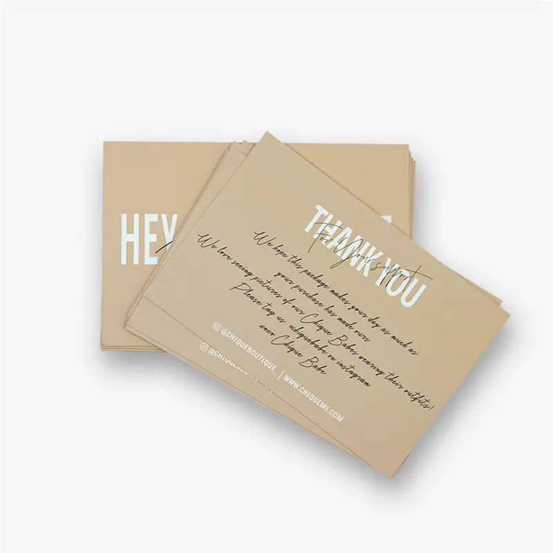 Custom thank you cards with logo